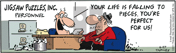 Frank and Ernest on Monday June 27, 2011 Comic Strip