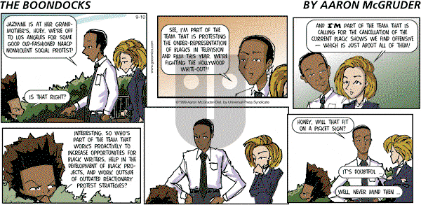 The Boondocks on Sunday April 13, 2014 Comic Strip