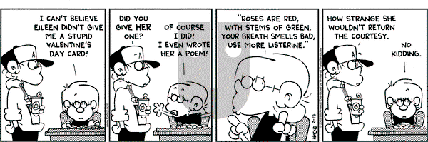 FoxTrot on Thursday February 17, 2005 Comic Strip