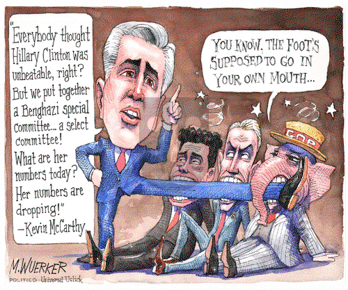 Matt Wuerker - Monday October 5, 2015 Comic Strip