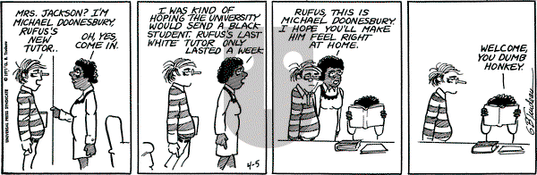 Doonesbury - Monday April 5, 1971 Comic Strip