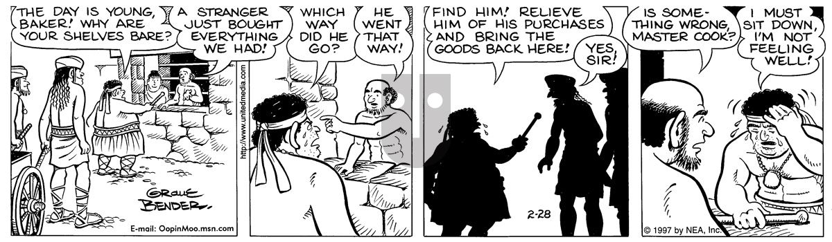 Alley Oop - Friday February 28, 1997 Comic Strip