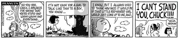 Peanuts on Friday October 15, 1971 Comic Strip