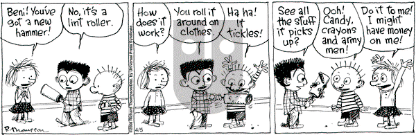 Cul de Sac on Saturday April 5, 2008 Comic Strip