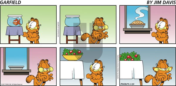 Garfield on Sunday April 30, 2017 Comic Strip
