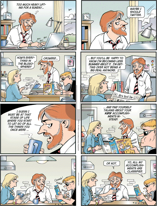 Doonesbury - Sunday April 19, 2009 Comic Strip