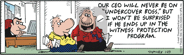 Frank and Ernest on Monday January 23, 2012 Comic Strip