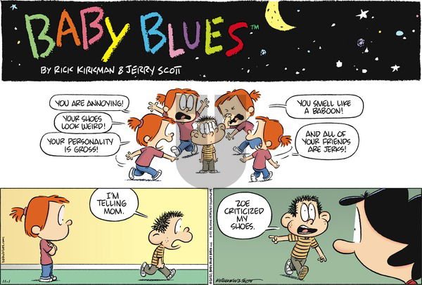 Baby Blues on Sunday November 1, 2020 Comic Strip