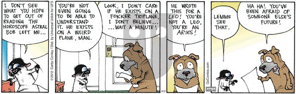 Get Fuzzy on Saturday March 31, 2012 Comic Strip