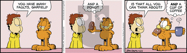 Garfield on Monday April 22, 2019 Comic Strip