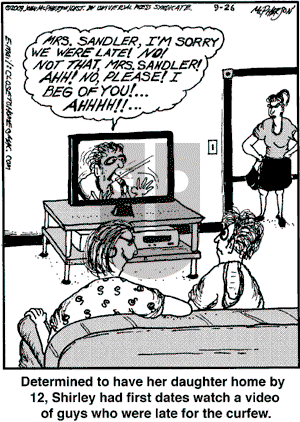 Close to Home on Saturday September 26, 2009 Comic Strip