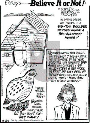 Ripley's Believe It or Not on Friday November 24, 2000 Comic Strip