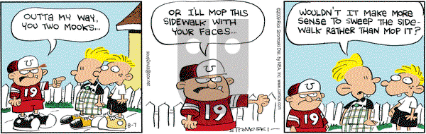 Soup to Nutz - Old on Friday August 7, 2009 Comic Strip