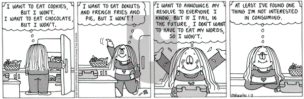 Cathy Classics on Friday January 3, 1997 Comic Strip