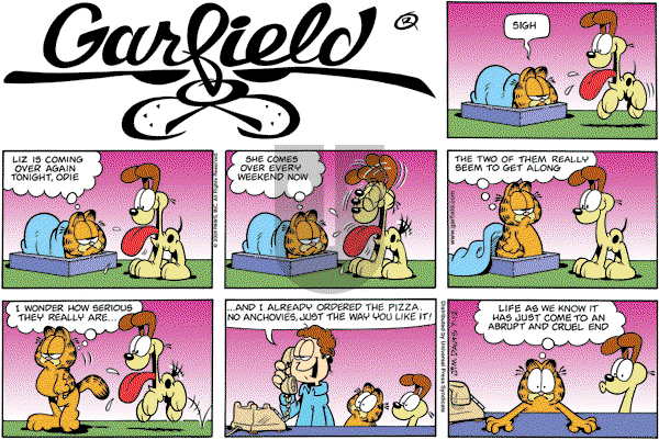 Garfield - Sunday July 12, 2009 Comic Strip