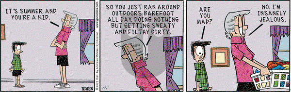 Grand Avenue on Wednesday July 9, 2025 Comic Strip