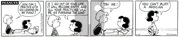 Peanuts on Monday January 20, 1969 Comic Strip