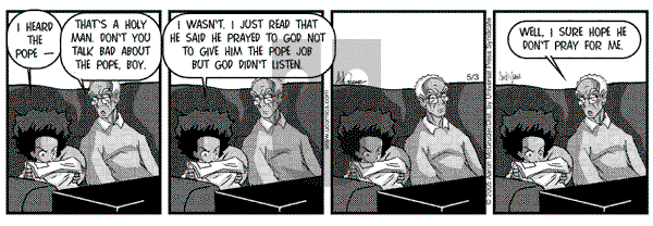 The Boondocks on Tuesday December 4, 2012 Comic Strip
