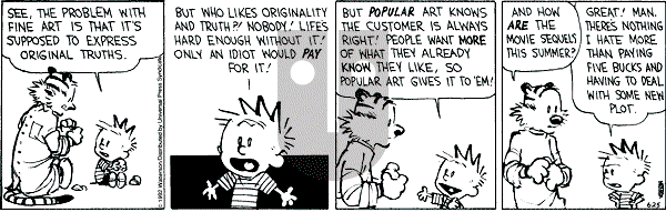 Calvin and Hobbes - Thursday June 25, 1992 Comic Strip