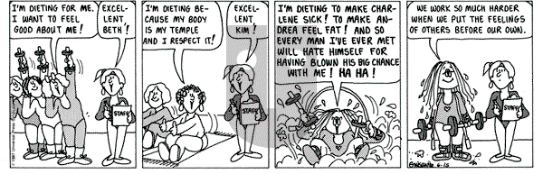 Cathy Classics on Monday June 15, 1987 Comic Strip