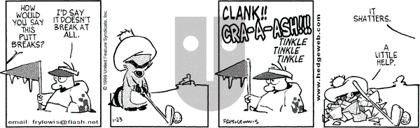 Over the Hedge on Saturday January 23, 1999 Comic Strip