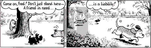 Fred Basset on Saturday April 28, 2007 Comic Strip