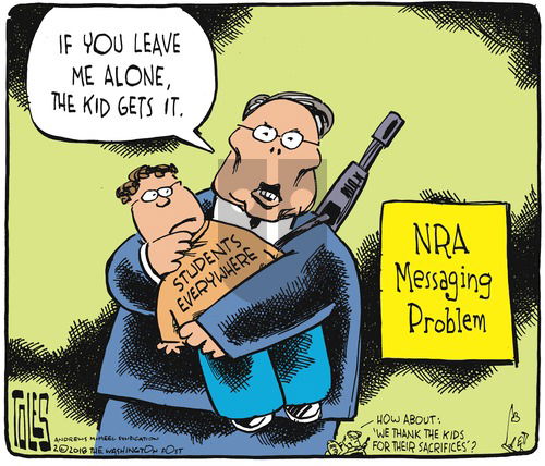 Tom Toles on Sunday February 25, 2018 Comic Strip