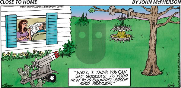 Close to Home on Sunday October 6, 2013 Comic Strip