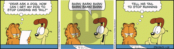 Garfield on Wednesday January 29, 2020 Comic Strip