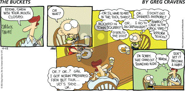 The Buckets on Sunday October 23, 2011 Comic Strip