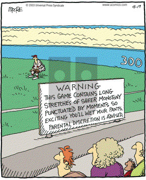 In the Bleachers on Wednesday September 17, 2003 Comic Strip