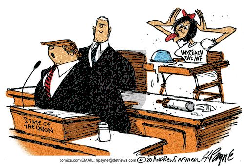 Henry Payne on Wednesday February 5, 2020 Comic Strip