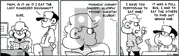 FoxTrot on Wednesday May 17, 2000 Comic Strip
