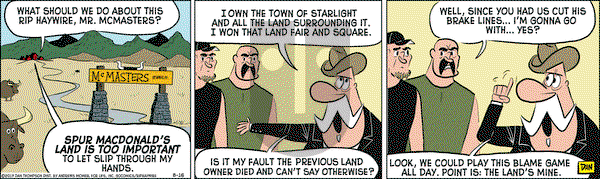 Rip Haywire on Wednesday August 16, 2017 Comic Strip
