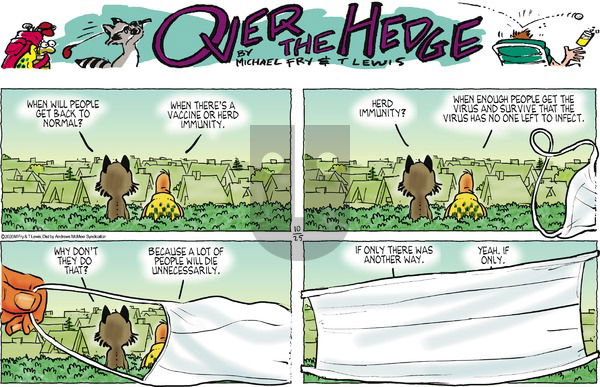 Over the Hedge on Sunday October 25, 2020 Comic Strip