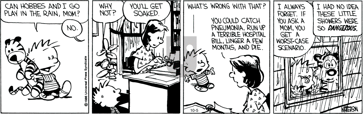 Calvin and Hobbes - Wednesday October 5, 2011 Comic Strip