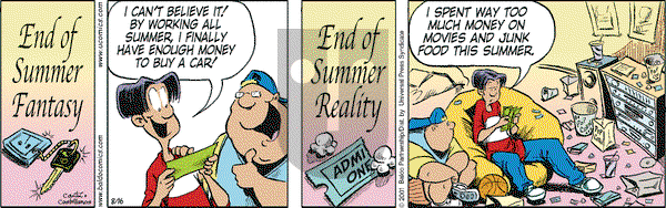 Baldo on Thursday August 16, 2001 Comic Strip