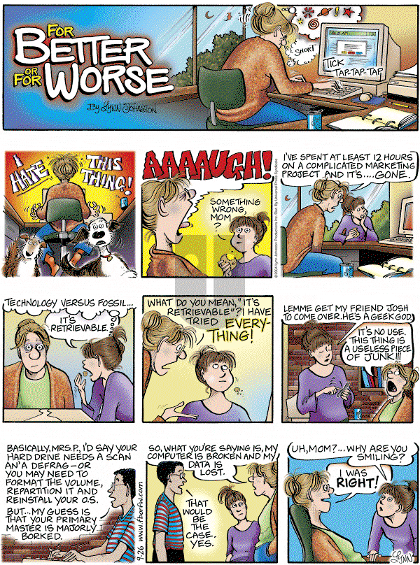 For Better or For Worse - Sunday September 26, 2004 Comic Strip