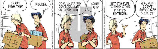 Baldo on Wednesday December 3, 2008 Comic Strip