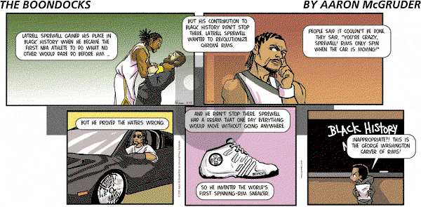 The Boondocks on Sunday September 16, 2012 Comic Strip