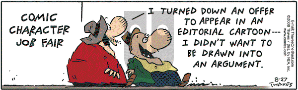 Frank and Ernest on Wednesday August 27, 2008 Comic Strip