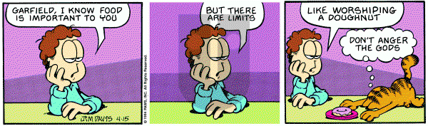 Garfield on Friday April 15, 1994 Comic Strip