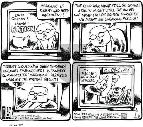 Tom Toles on Tuesday October 26, 2004 Comic Strip