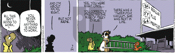 Over the Hedge on Thursday July 24, 2008 Comic Strip
