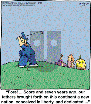 In the Bleachers on Tuesday May 21, 2019 Comic Strip
