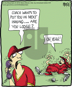 In the Bleachers on Thursday August 4, 2016 Comic Strip
