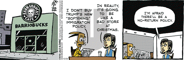 La Cucaracha on Monday December 26, 2016 Comic Strip