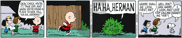 Peanuts on Thursday October 2, 2003 Comic Strip