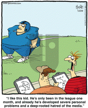 In the Bleachers on Saturday December 29, 2007 Comic Strip