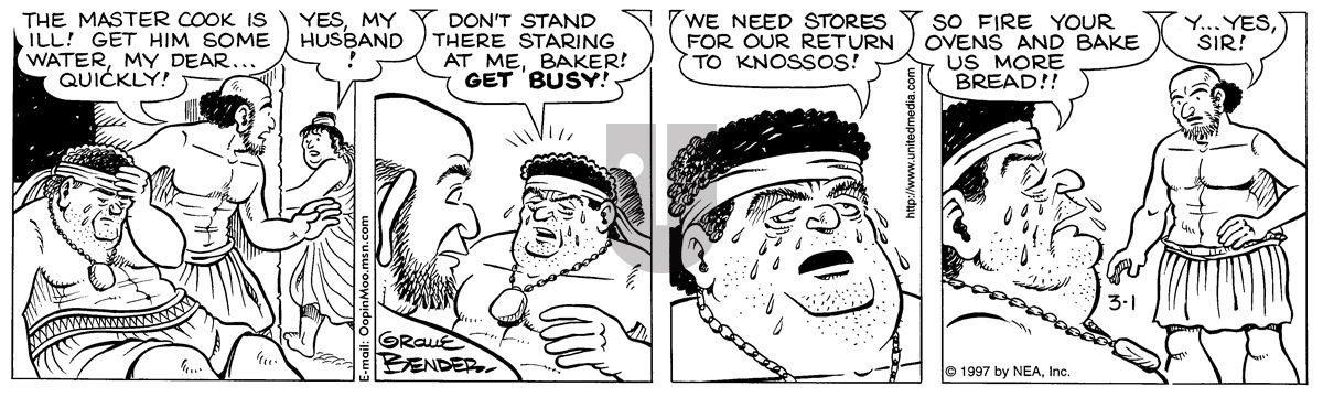 Alley Oop - Saturday March 1, 1997 Comic Strip